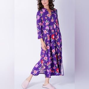 Floral Purple Maxi Dress